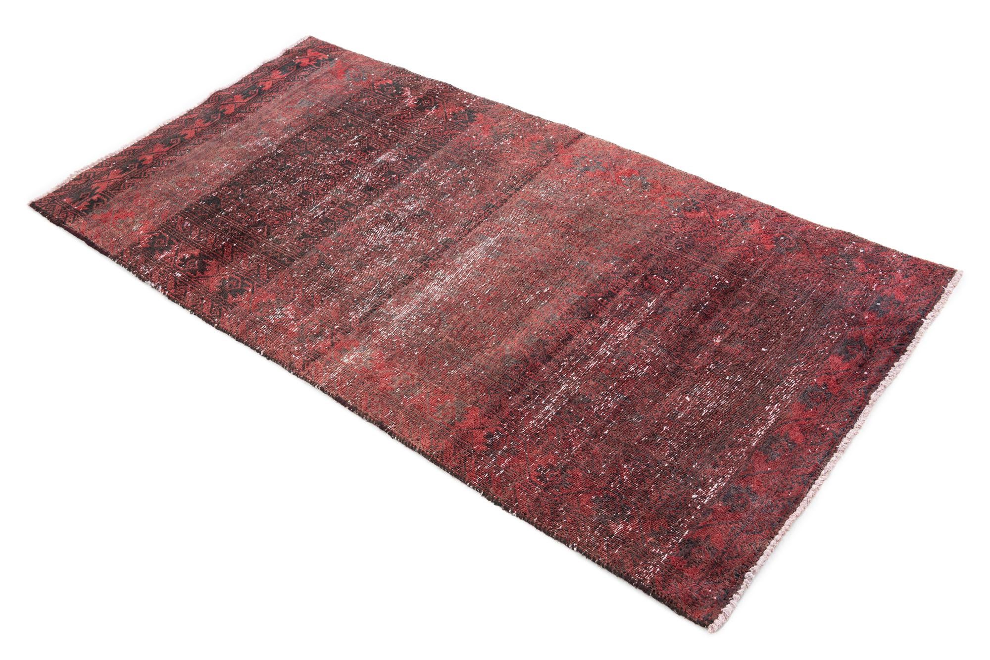3' x 5' 8 Hand Knotted Ultra Vintage Persian Wool Rug