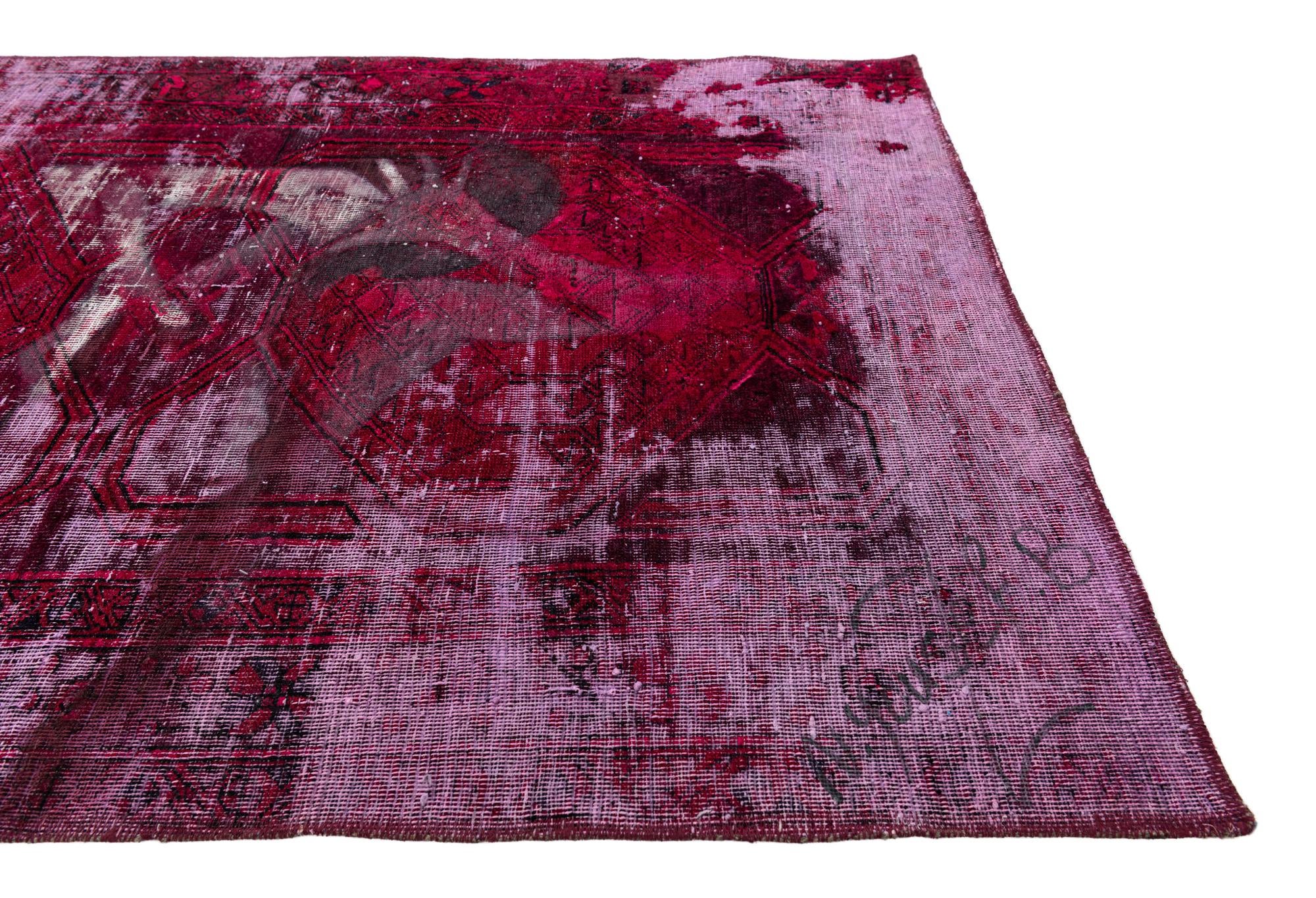 3' 8 x 5' 3 Hand Knotted Ultra Vintage Persian Wool Rug