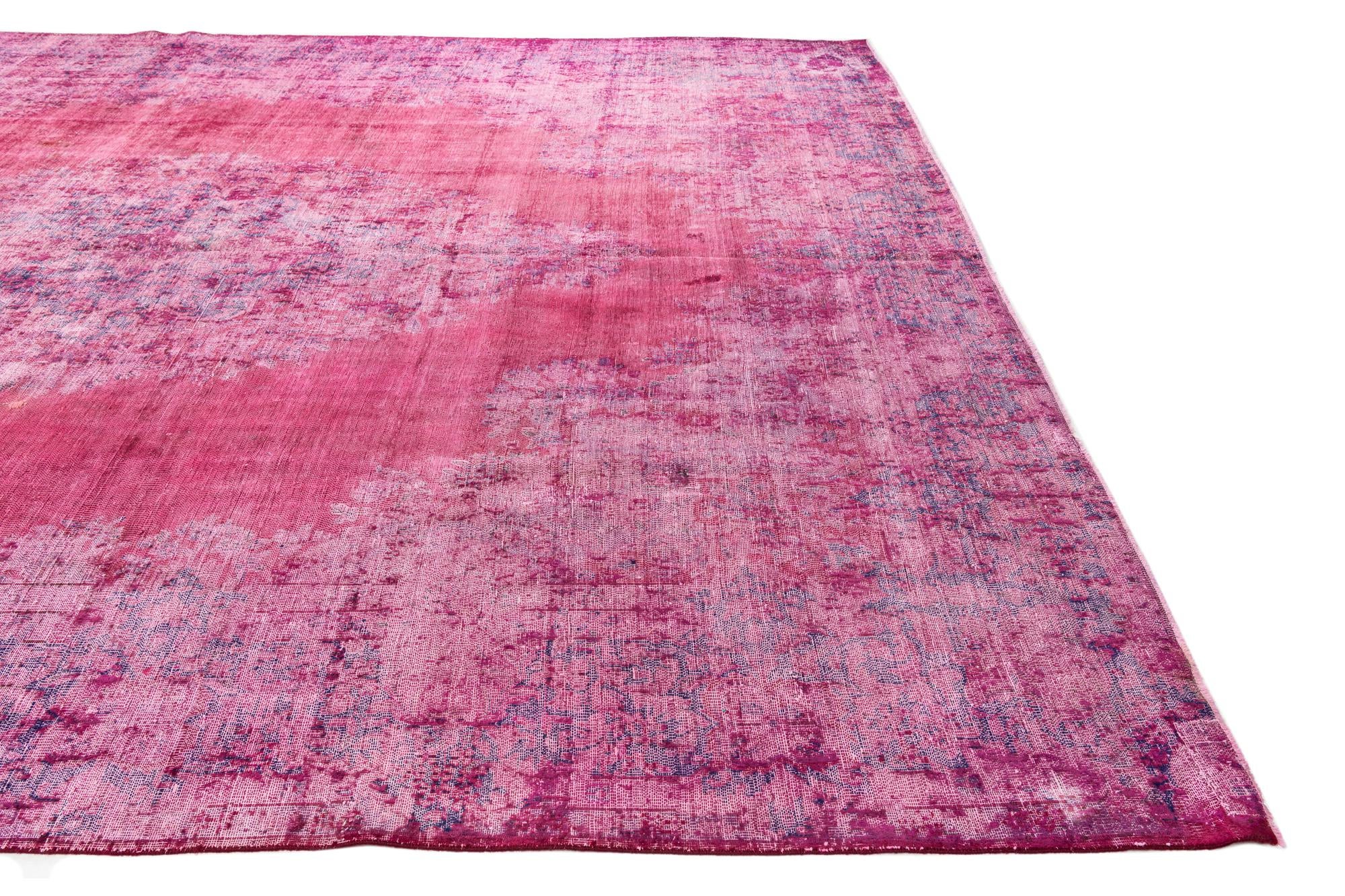 9' 8 x 12' 9 Hand Knotted Ultra Vintage Persian Wool Rug