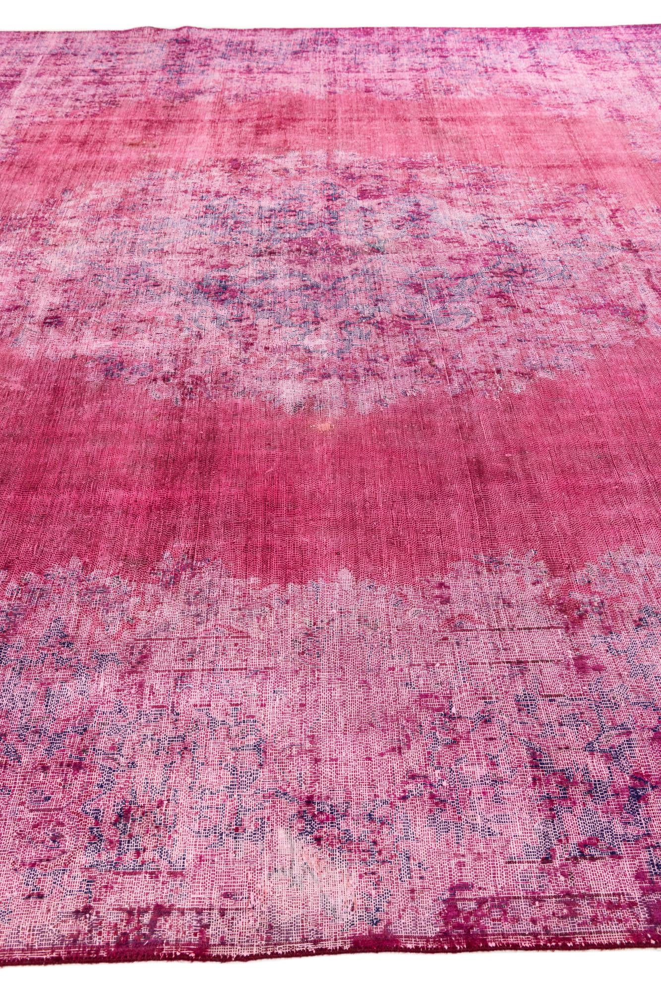 9' 8 x 12' 9 Hand Knotted Ultra Vintage Persian Wool Rug