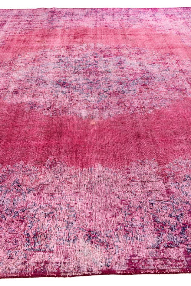 Detail image of 9' 8 x 12' 9 Hand Knotted Ultra Vintage Persian Wool Rug