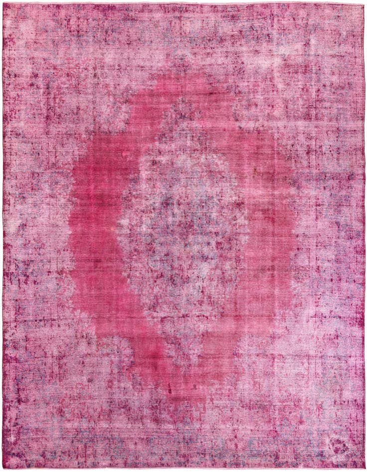 Detail image of 9' 8 x 12' 9 Hand Knotted Ultra Vintage Persian Wool Rug