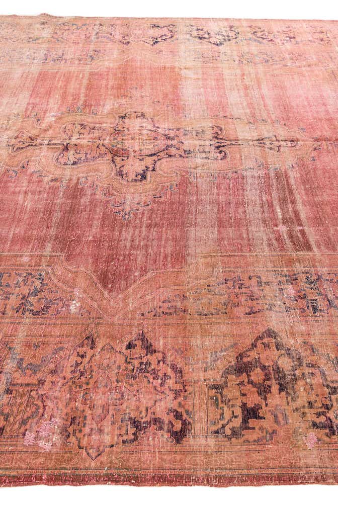 8' 6 x 12' Hand Knotted Ultra Vintage Persian Wool Rug