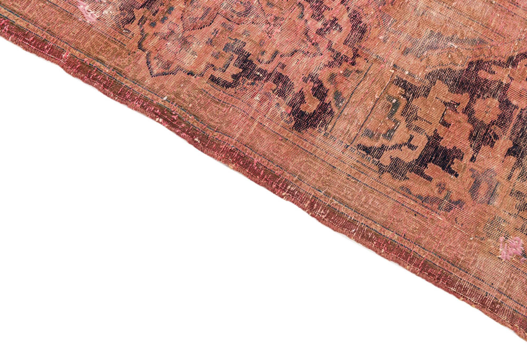 8' 6 x 12' Hand Knotted Ultra Vintage Persian Wool Rug