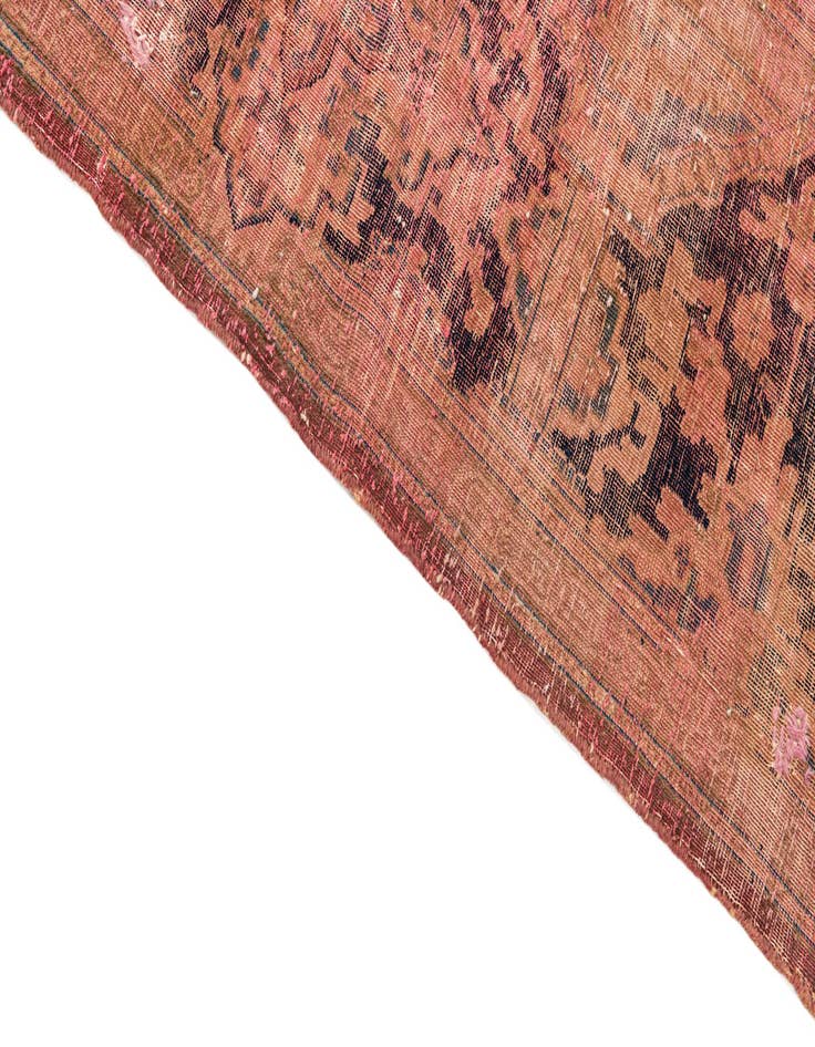 Detail image of 8' 6 x 12'  Hand Knotted Ultra Vintage Persian Wool Rug