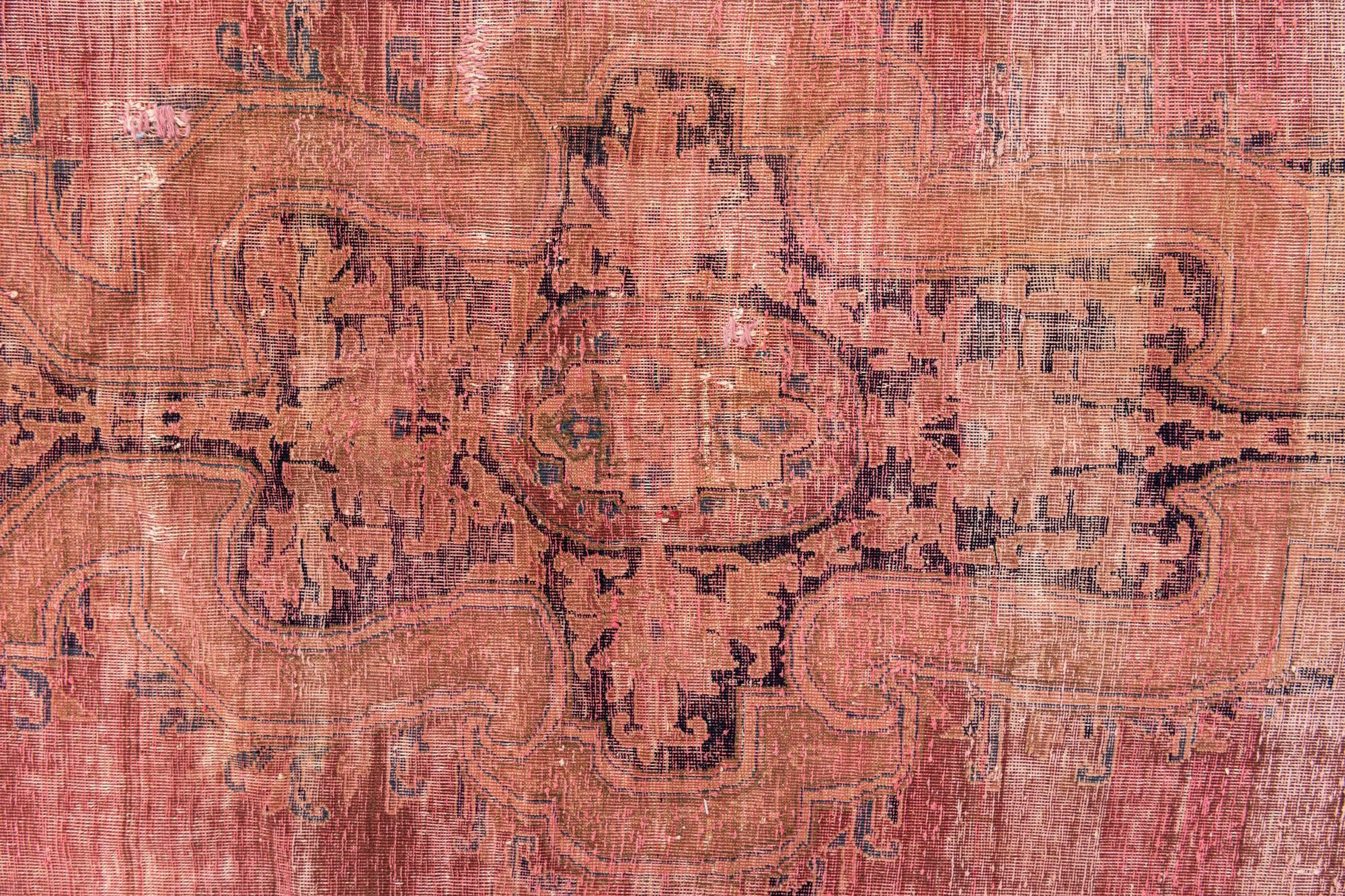 8' 6 x 12' Hand Knotted Ultra Vintage Persian Wool Rug
