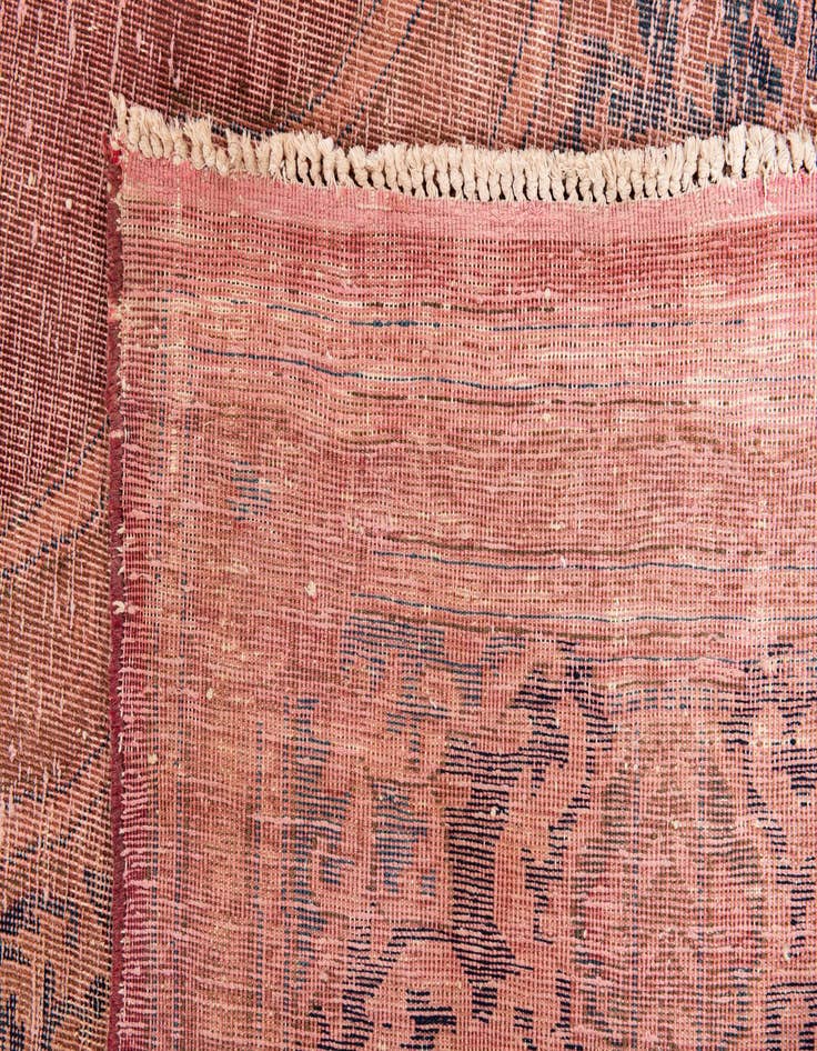 Detail image of 8' 6 x 12'  Hand Knotted Ultra Vintage Persian Wool Rug