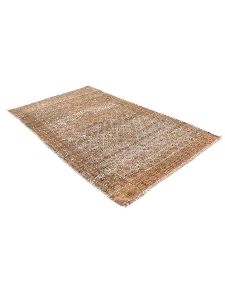 2' 6 x 4' 2 Hand Knotted Ultra Vintage Persian Wool Rug