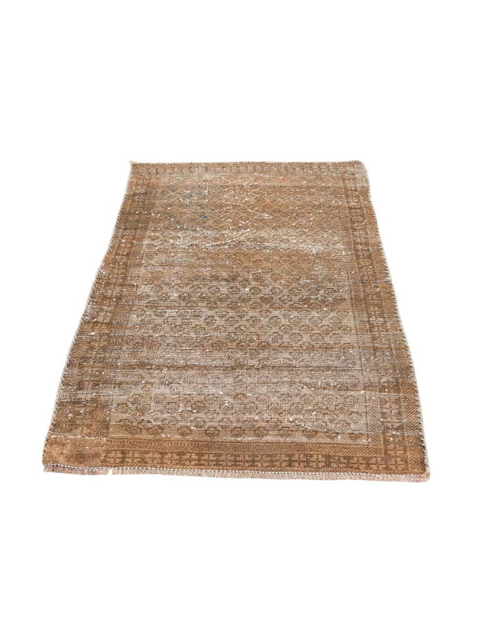 2' 6 x 4' 2 Hand Knotted Ultra Vintage Persian Wool Rug