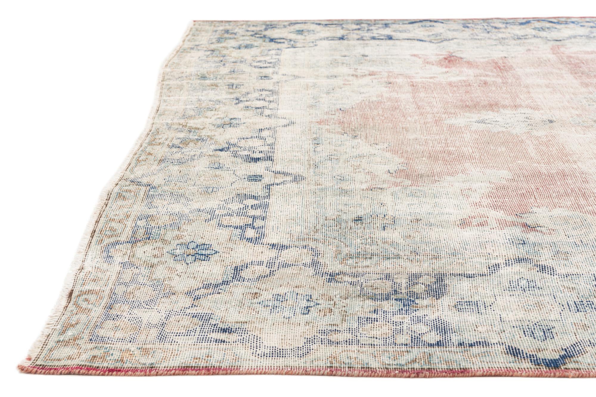 8' 2 x 11' 2 Hand Knotted Ultra Vintage Persian Wool Rug