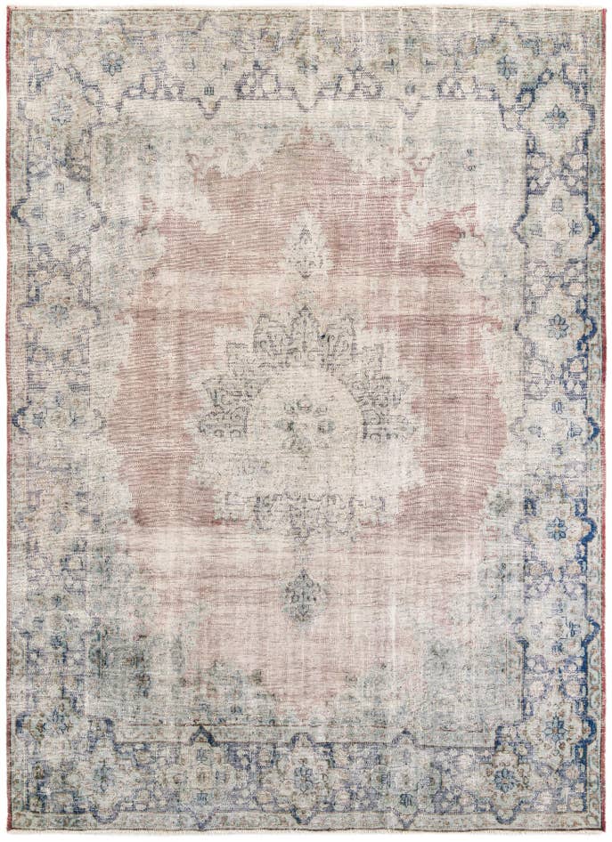 Detail image of 8' 2 x 11' 2 Hand Knotted Ultra Vintage Persian Wool Rug