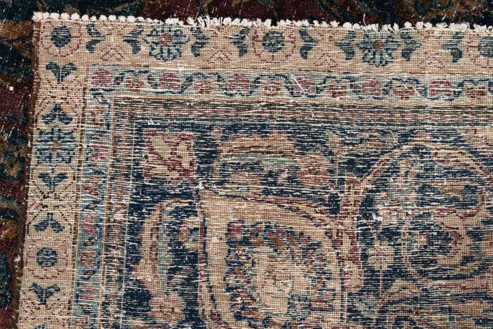 7' 3 x 10' 10 Hand Knotted Ultra Vintage Persian Wool Rug