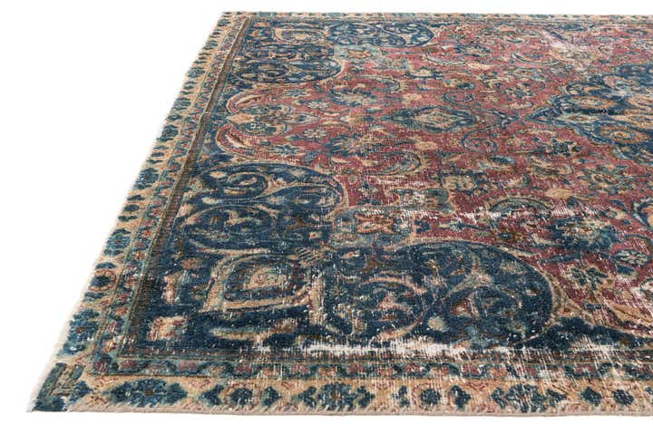 7' 3 x 10' 10 Hand Knotted Ultra Vintage Persian Wool Rug