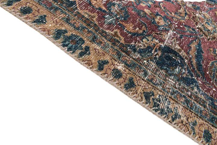 7' 3 x 10' 10 Hand Knotted Ultra Vintage Persian Wool Rug