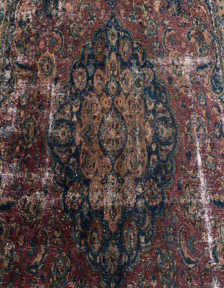 Detail image of 7' 3 x 10' 10  Hand Knotted Ultra Vintage Persian Wool Rug