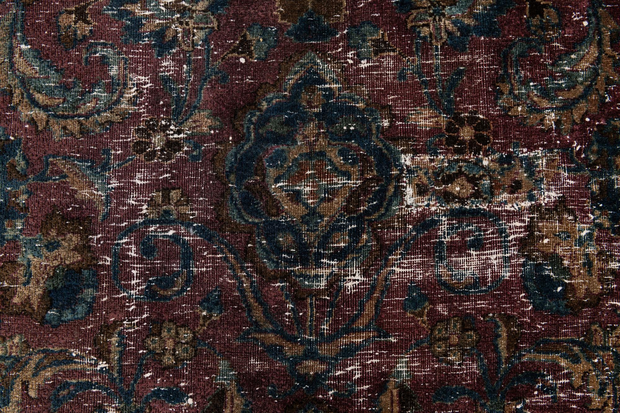 7' 3 x 10' 10 Hand Knotted Ultra Vintage Persian Wool Rug