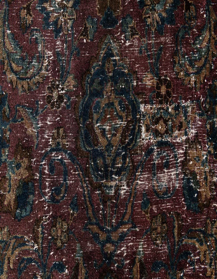 Detail image of 7' 3 x 10' 10  Hand Knotted Ultra Vintage Persian Wool Rug