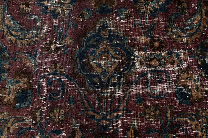 7' 3 x 10' 10 Hand Knotted Ultra Vintage Persian Wool Rug
