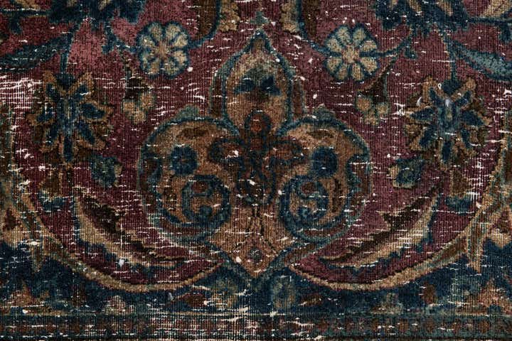 7' 3 x 10' 10 Hand Knotted Ultra Vintage Persian Wool Rug