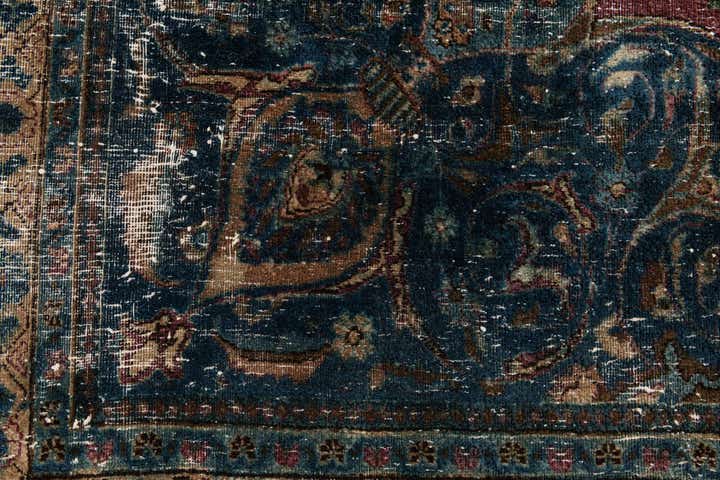 7' 3 x 10' 10 Hand Knotted Ultra Vintage Persian Wool Rug