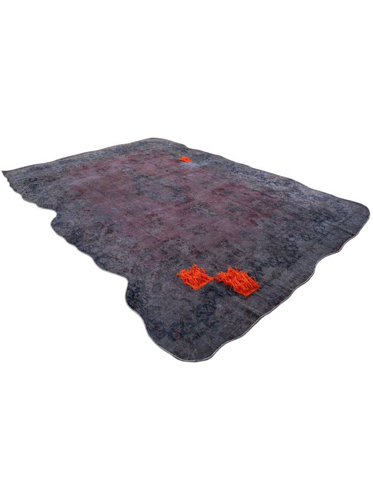 Detail image of 8' 8 x 13' 1  Hand Knotted Ultra Vintage Persian Wool Rug