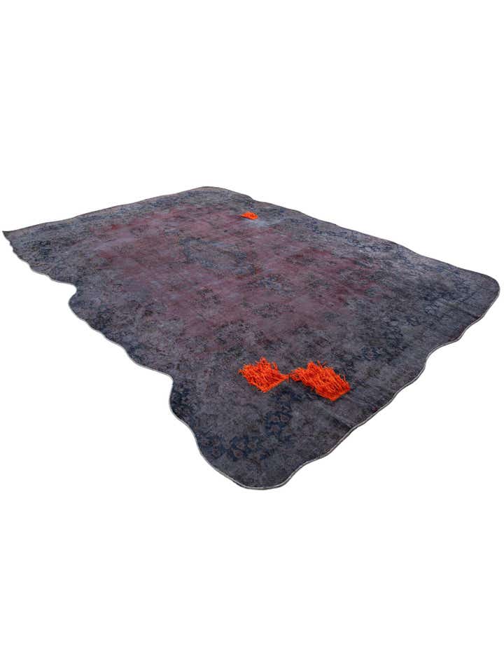 8' 8 x 13' 1 Hand Knotted Ultra Vintage Persian Wool Rug