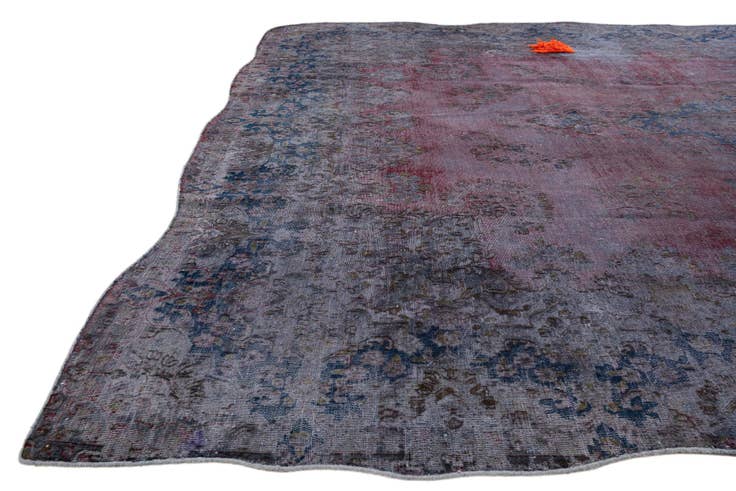 Detail image of 8' 8 x 13' 1 Hand Knotted Ultra Vintage Persian Wool Rug