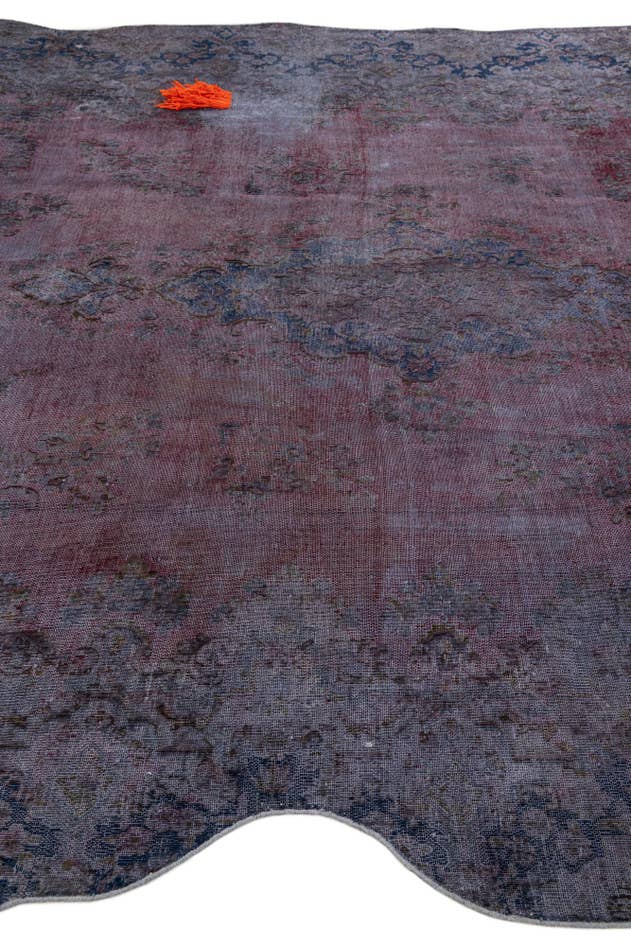 Detail image of 8' 8 x 13' 1 Hand Knotted Ultra Vintage Persian Wool Rug