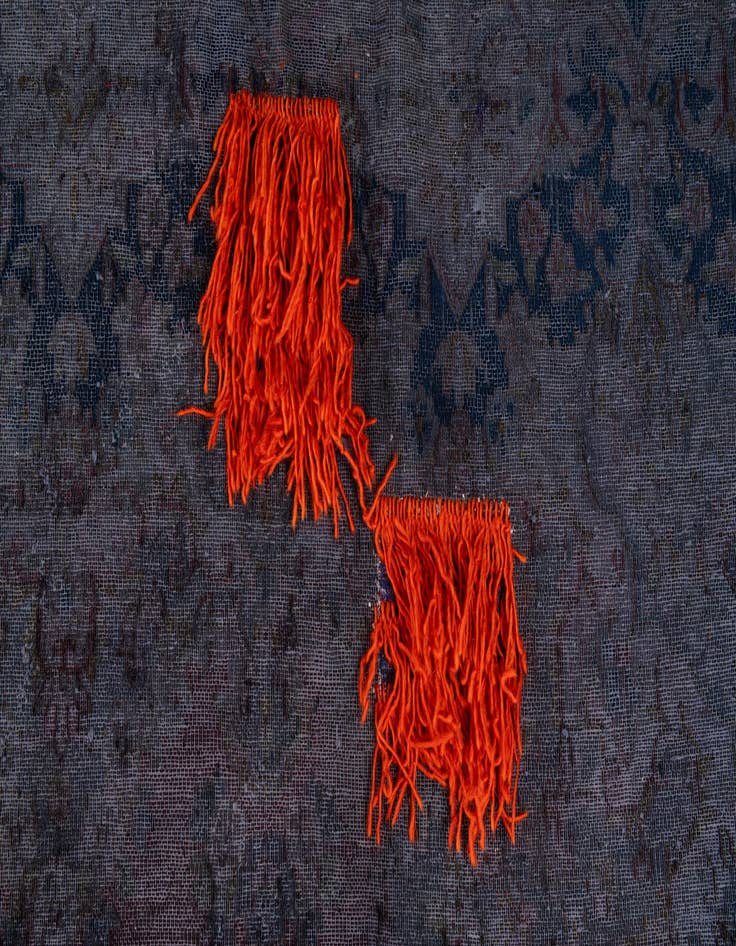 Detail image of 8' 8 x 13' 1  Hand Knotted Ultra Vintage Persian Wool Rug