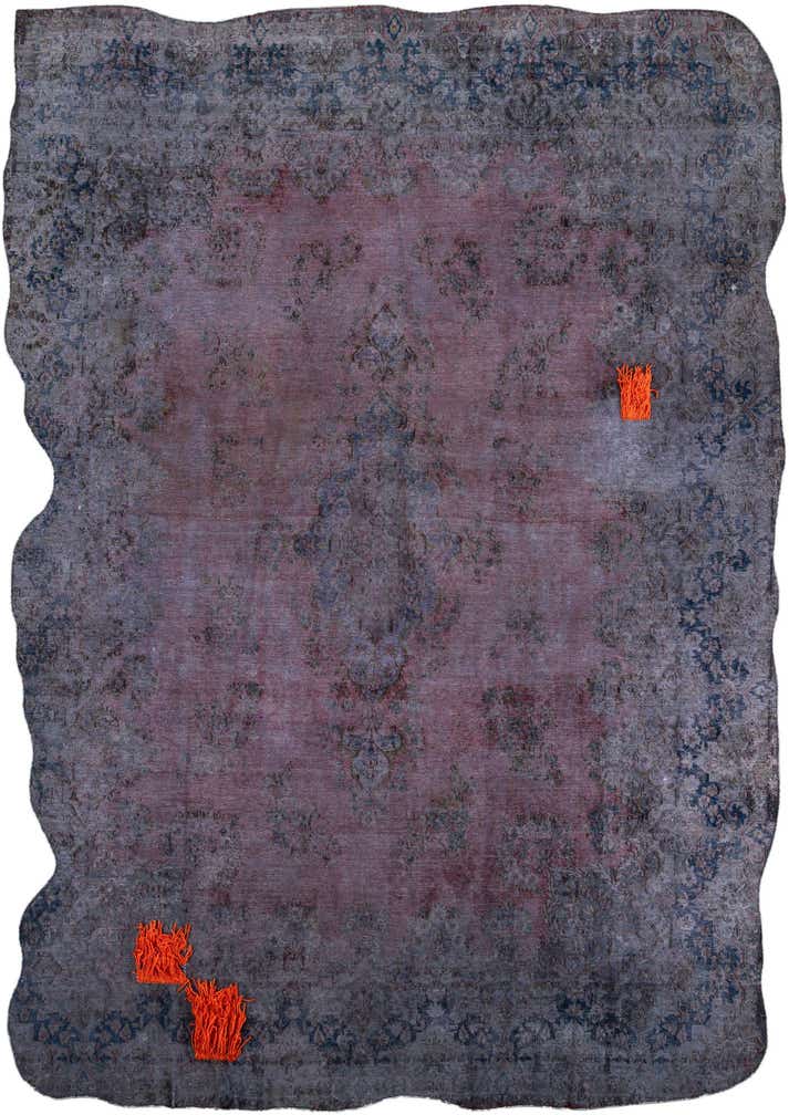 8' 8 x 13' 1 Hand Knotted Ultra Vintage Persian Wool Rug