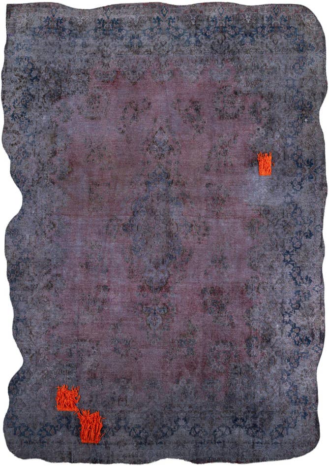 Detail image of 8' 8 x 13' 1 Hand Knotted Ultra Vintage Persian Wool Rug