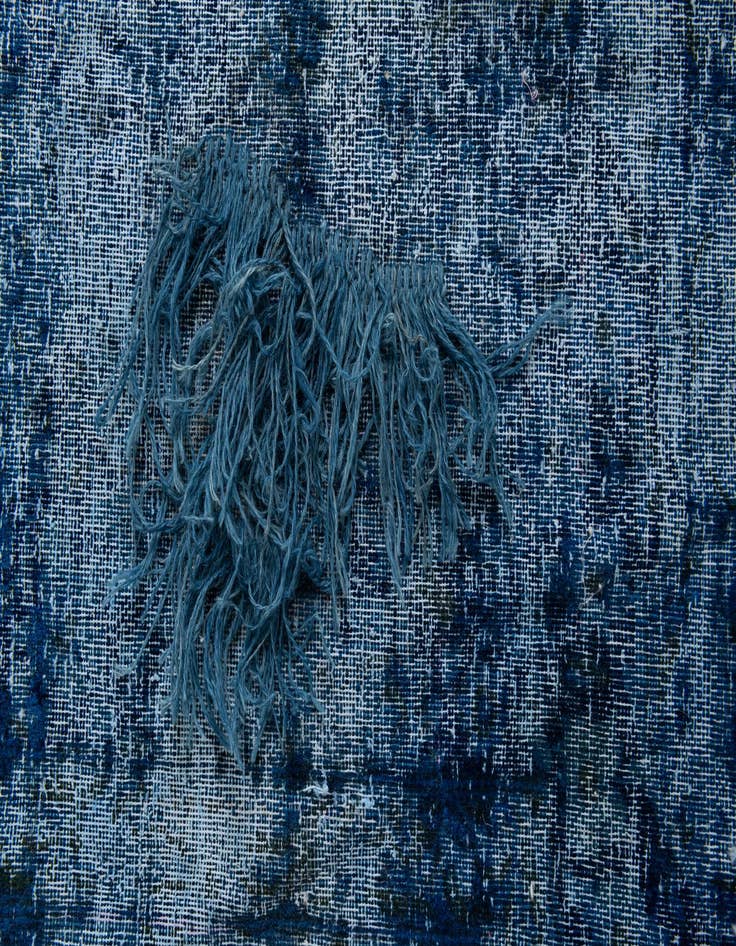 Detail image of 9' 8 x 13' 1  Hand Knotted Ultra Vintage Persian Wool Rug