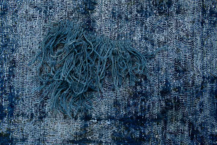 9' 8 x 13' 1 Hand Knotted Ultra Vintage Persian Wool Rug