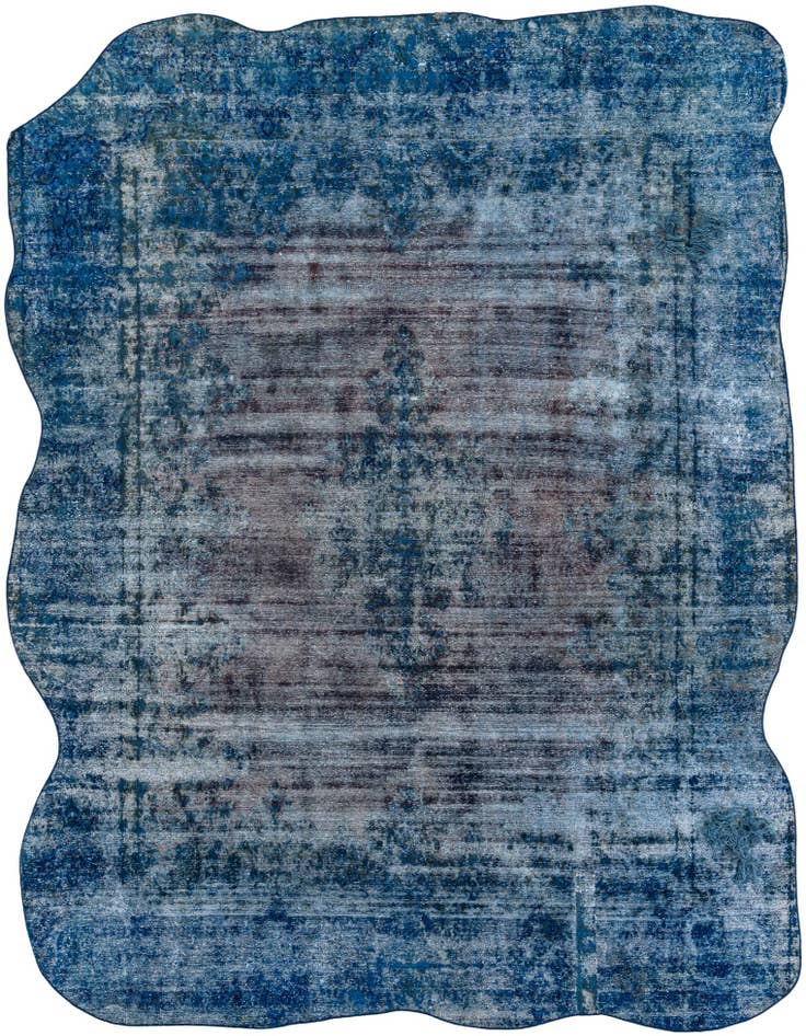 Detail image of 9' 8 x 13' 1 Hand Knotted Ultra Vintage Persian Wool Rug