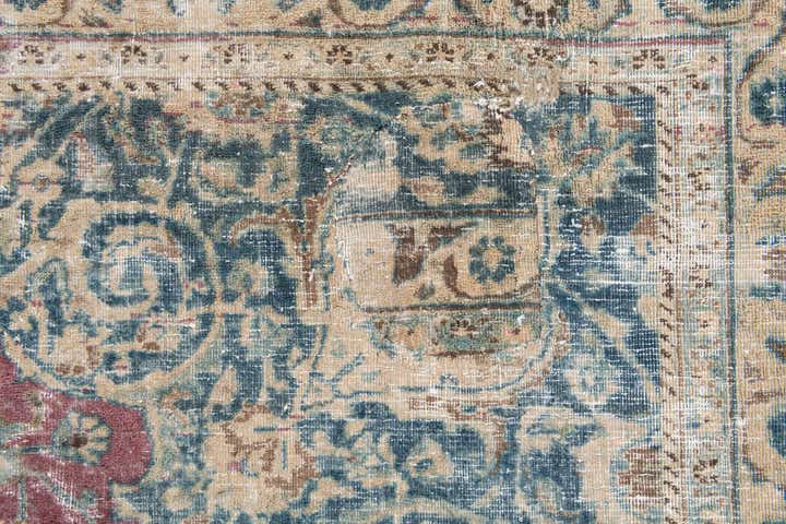 9' 5 x 10' 10 Hand Knotted Ultra Vintage Persian Wool Rug