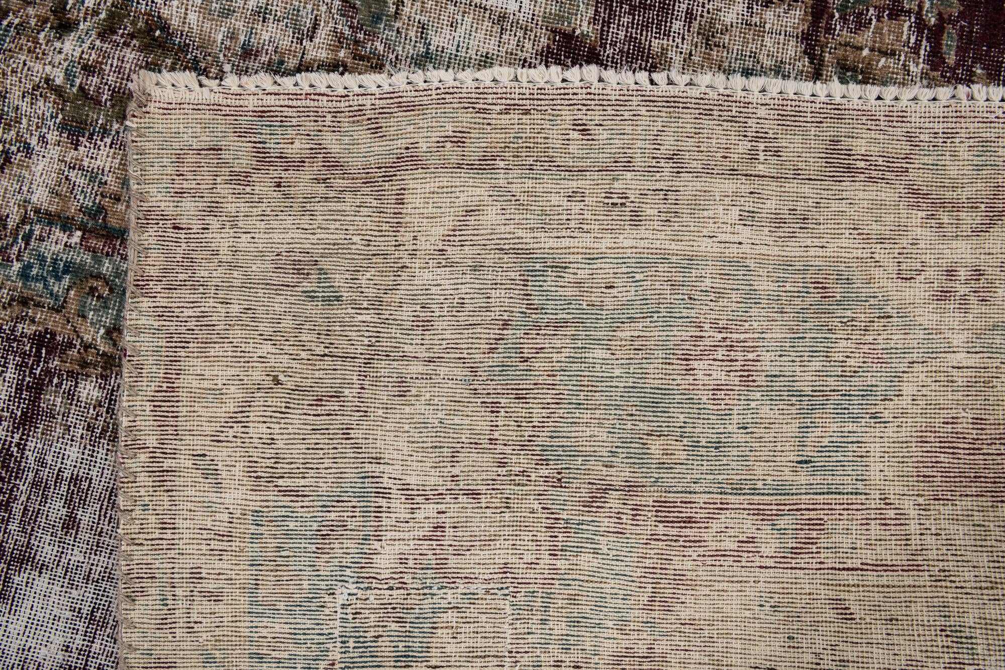 6' x 9' 3 Hand Knotted Ultra Vintage Persian Wool Rug