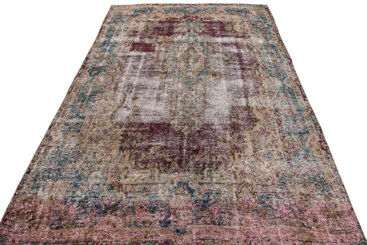 Detail image of 6' x 9' 3 Hand Knotted Ultra Vintage Persian Wool Rug