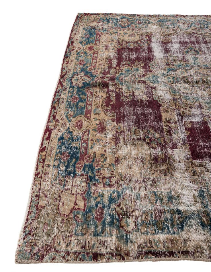 Detail image of 6' x 9' 3  Hand Knotted Ultra Vintage Persian Wool Rug