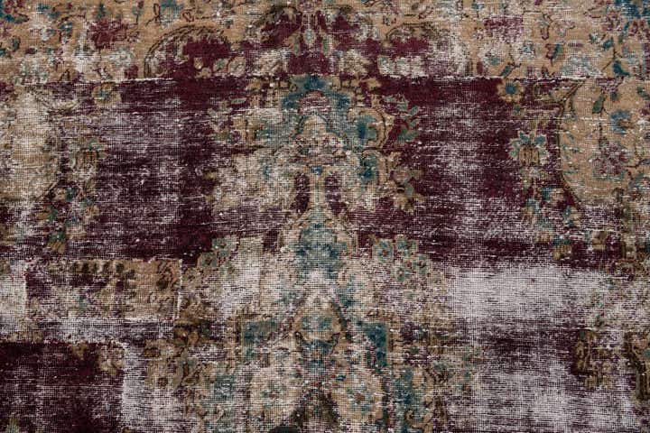 6' x 9' 3 Hand Knotted Ultra Vintage Persian Wool Rug