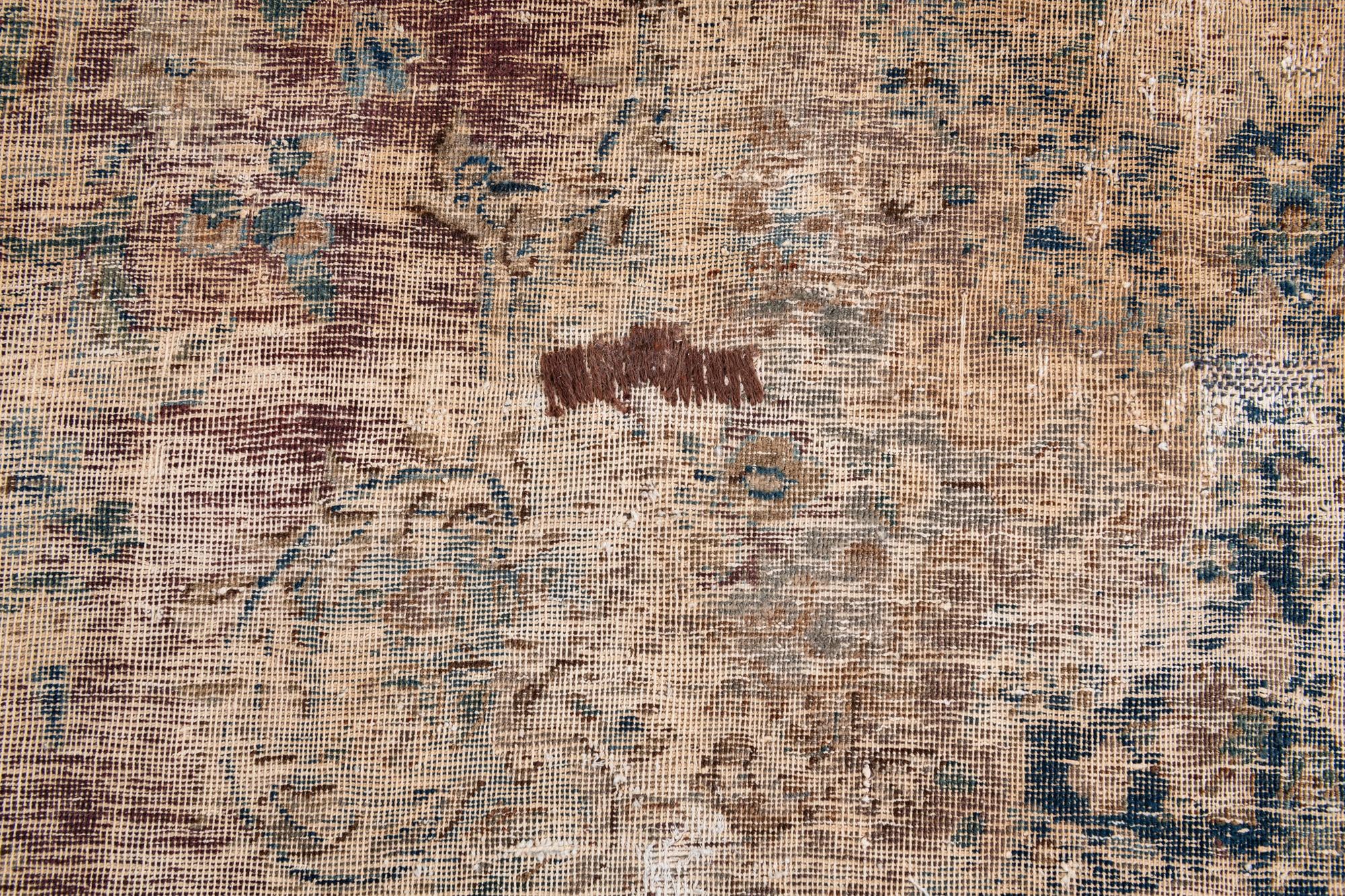 9' 7 x 12' 10 Hand Knotted Ultra Vintage Persian Wool Rug