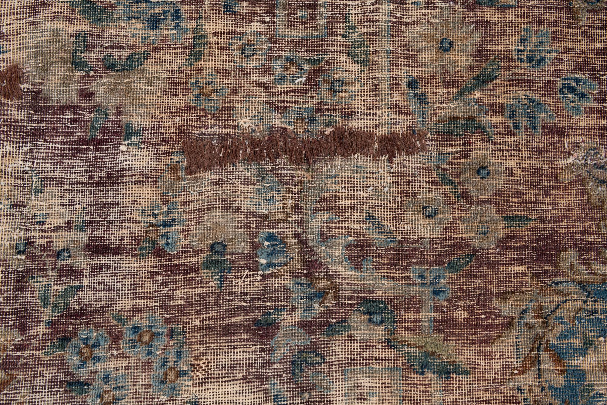 9' 7 x 12' 10 Hand Knotted Ultra Vintage Persian Wool Rug