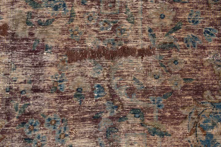 9' 7 x 12' 10 Hand Knotted Ultra Vintage Persian Wool Rug