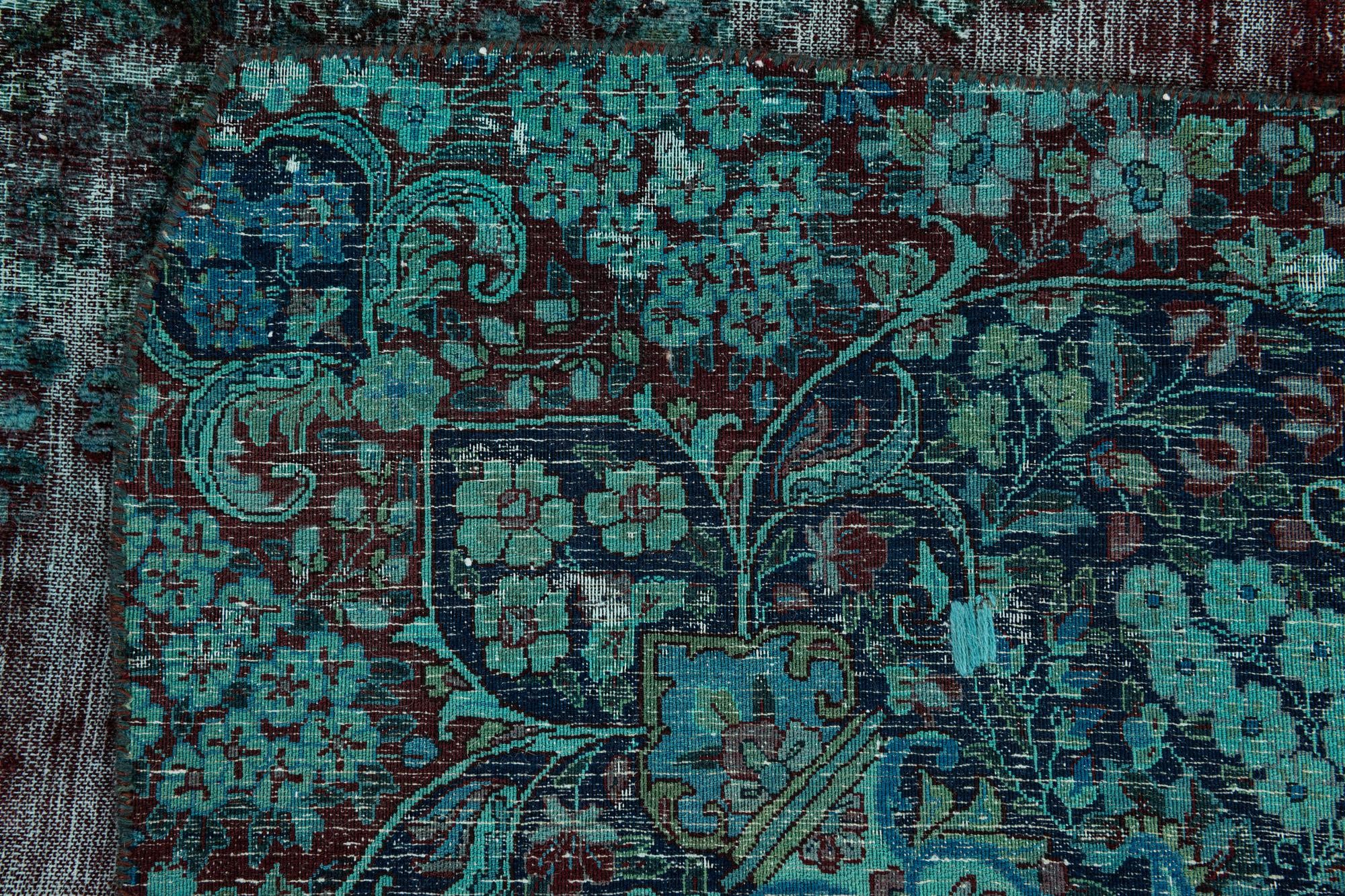 10' 1 x 13' 5 Hand Knotted Ultra Vintage Persian Wool Rug