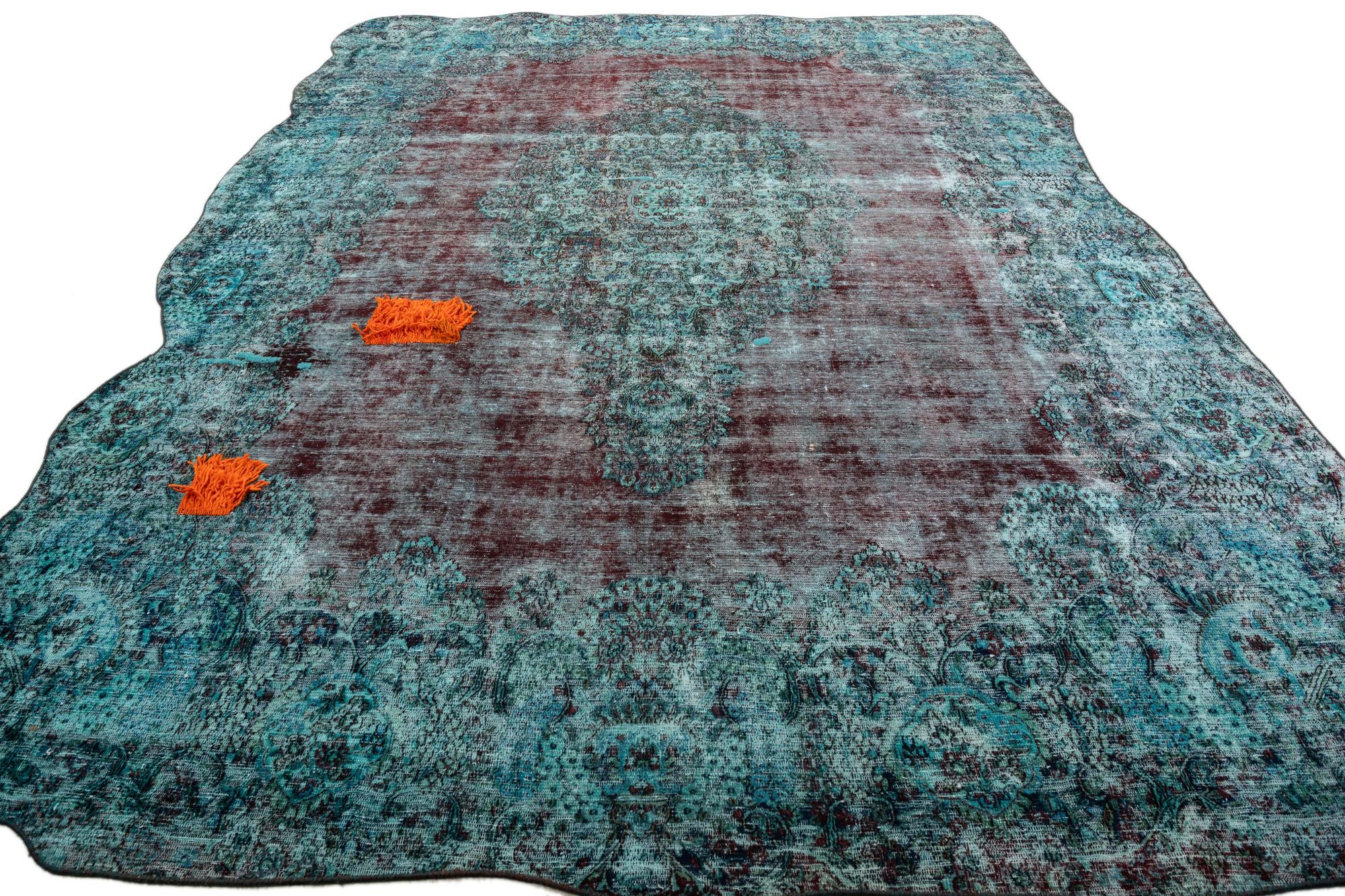 10' 1 x 13' 5 Hand Knotted Ultra Vintage Persian Wool Rug