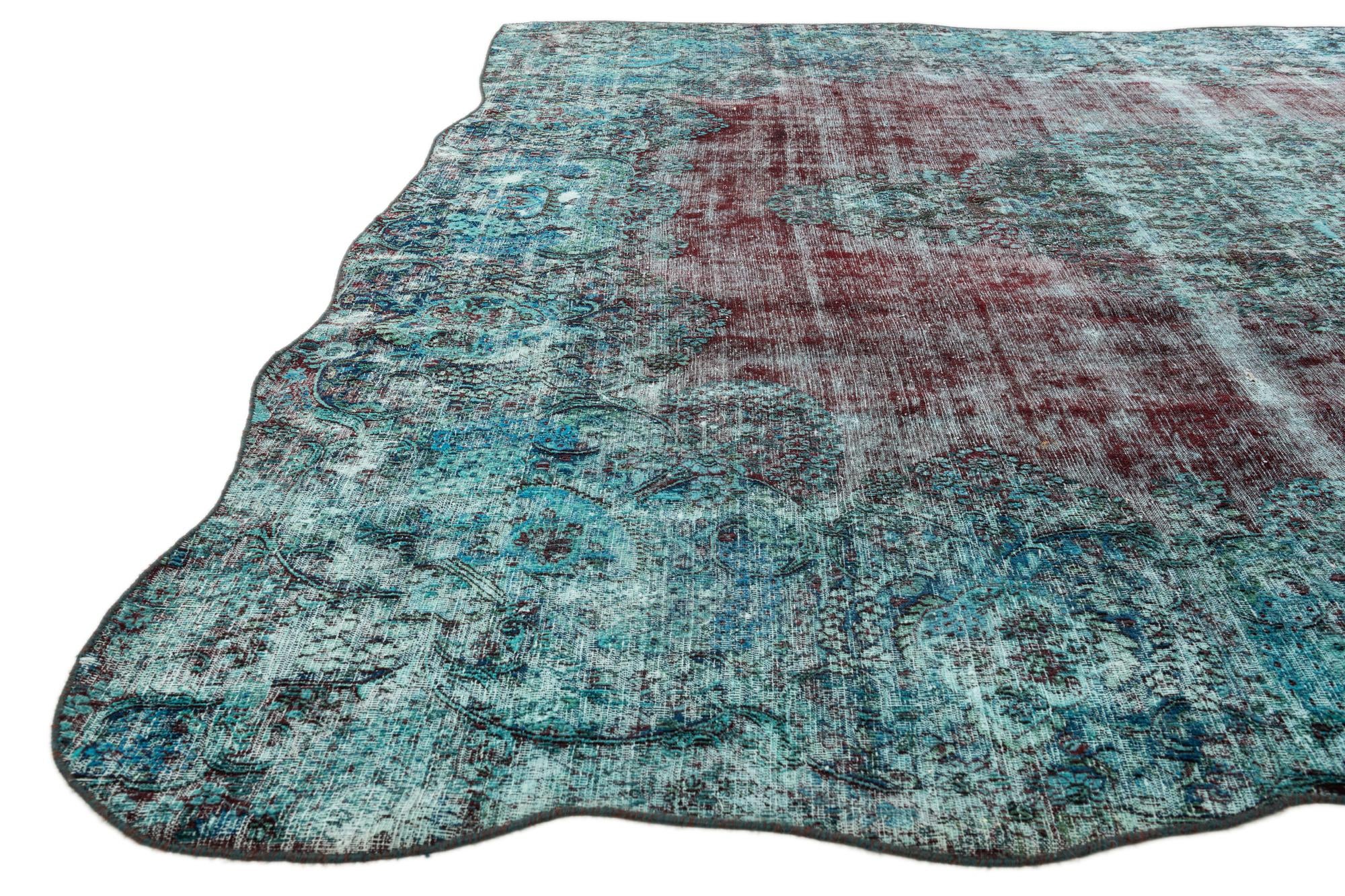 10' 1 x 13' 5 Hand Knotted Ultra Vintage Persian Wool Rug