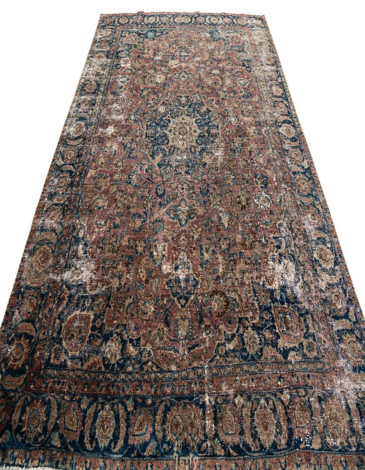 Detail image of 7' 7 x 10' 5  Hand Knotted Ultra Vintage Persian Wool Rug