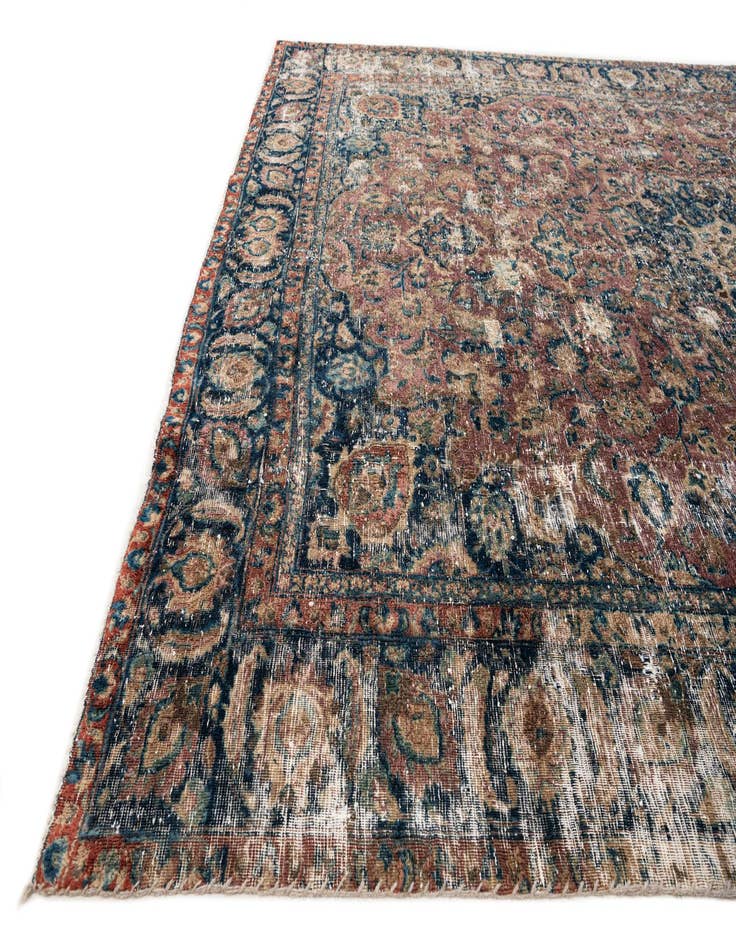 Detail image of 7' 7 x 10' 5  Hand Knotted Ultra Vintage Persian Wool Rug