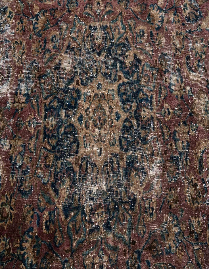Detail image of 7' 7 x 10' 5  Hand Knotted Ultra Vintage Persian Wool Rug