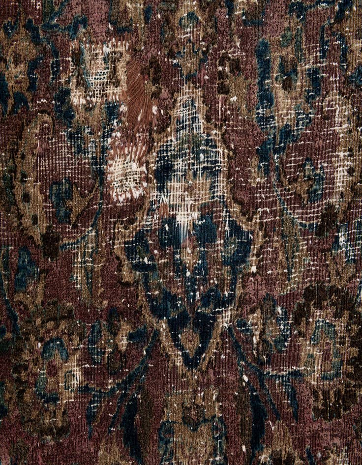 Detail image of 7' 7 x 10' 5  Hand Knotted Ultra Vintage Persian Wool Rug
