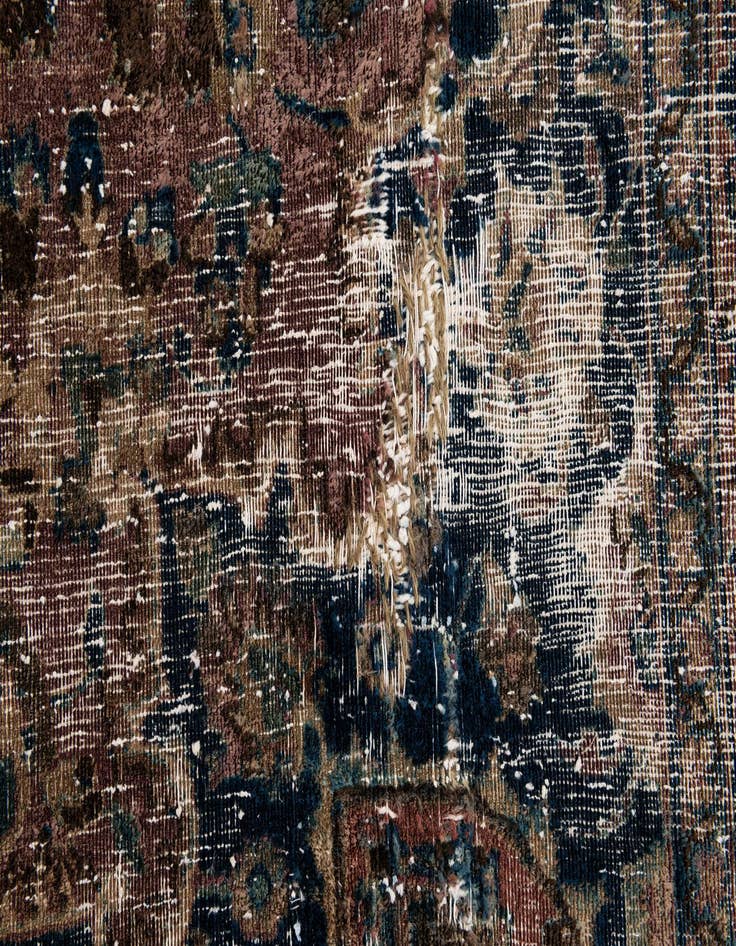 Detail image of 7' 7 x 10' 5  Hand Knotted Ultra Vintage Persian Wool Rug
